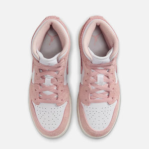 Jordan GS Air Jordan 1 Mid SE - White / Sail / Legend Pink