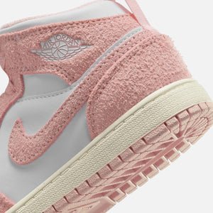 Jordan PS Air Jordan 1 Mid SE - White / Legend Pink / Sail