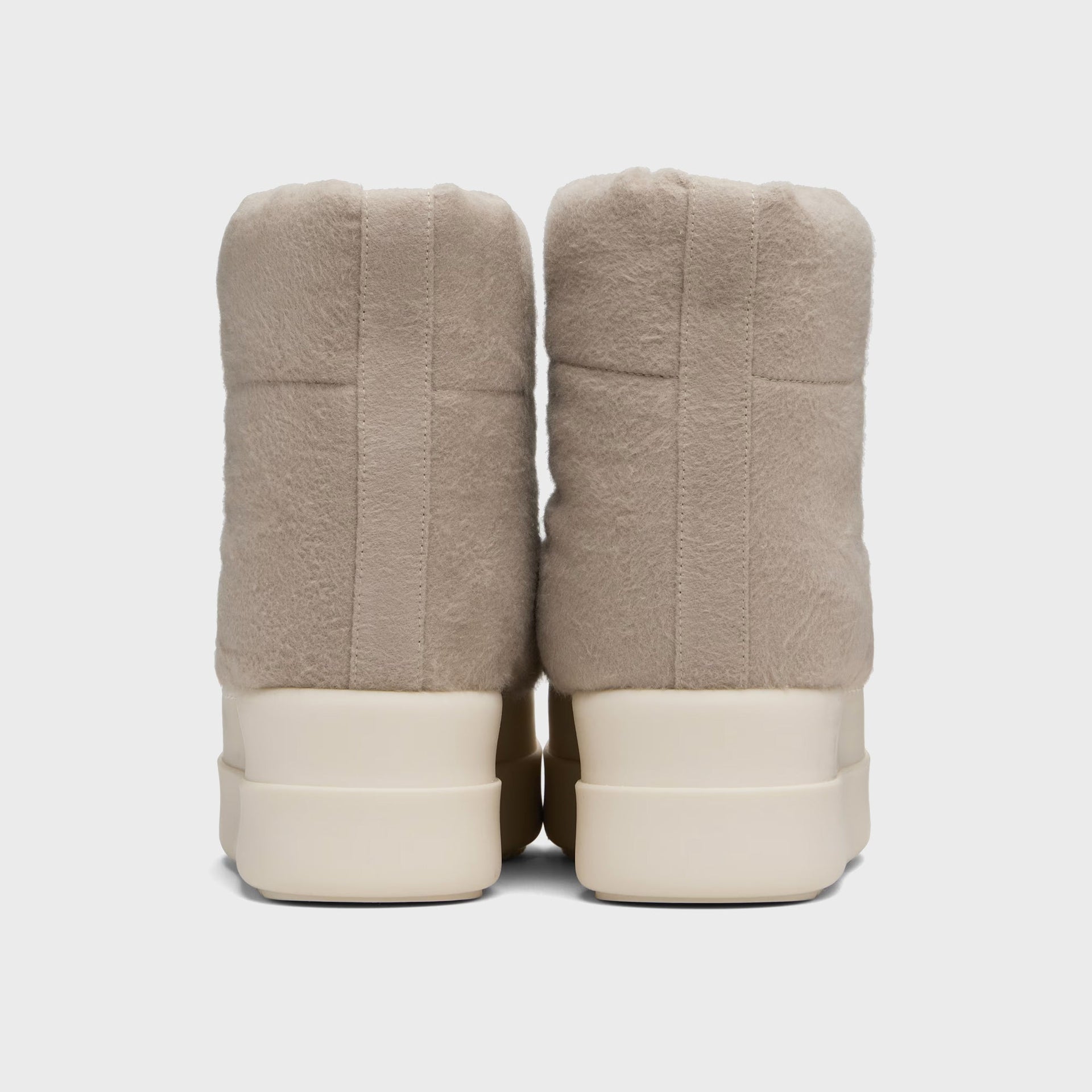 Rick Owens WMNS DRKSHDW Taupe Concordians Mega Bumper Low Lunar Boots - Dirty Pearl / Milk / Milk