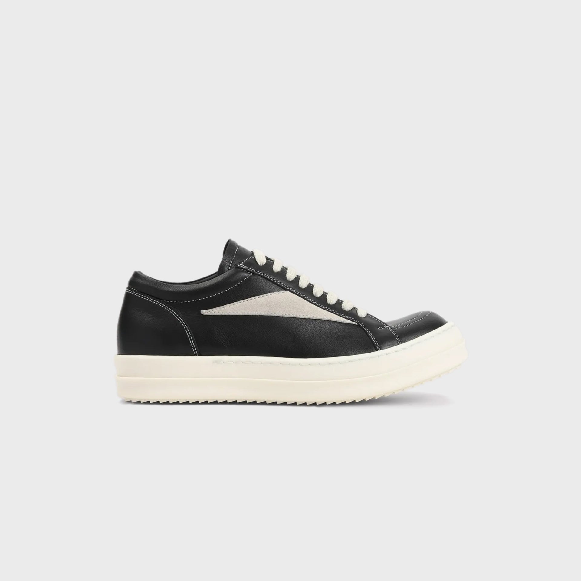 Rick Owens Vintage Sneakers Scarpe In Pelle - / Black / Milk / Milk