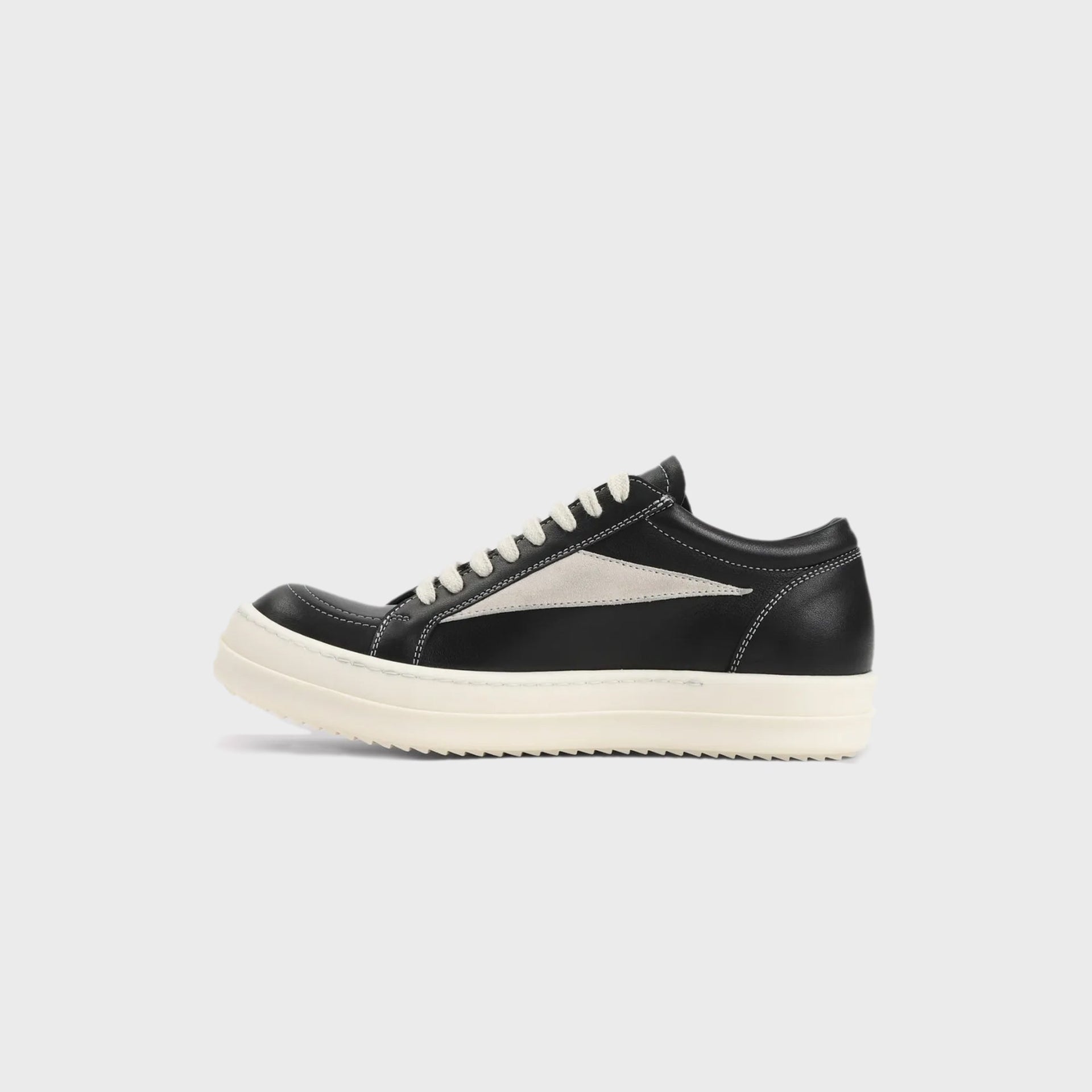 Rick Owens Vintage Sneakers Scarpe In Pelle - / Black / Milk / Milk