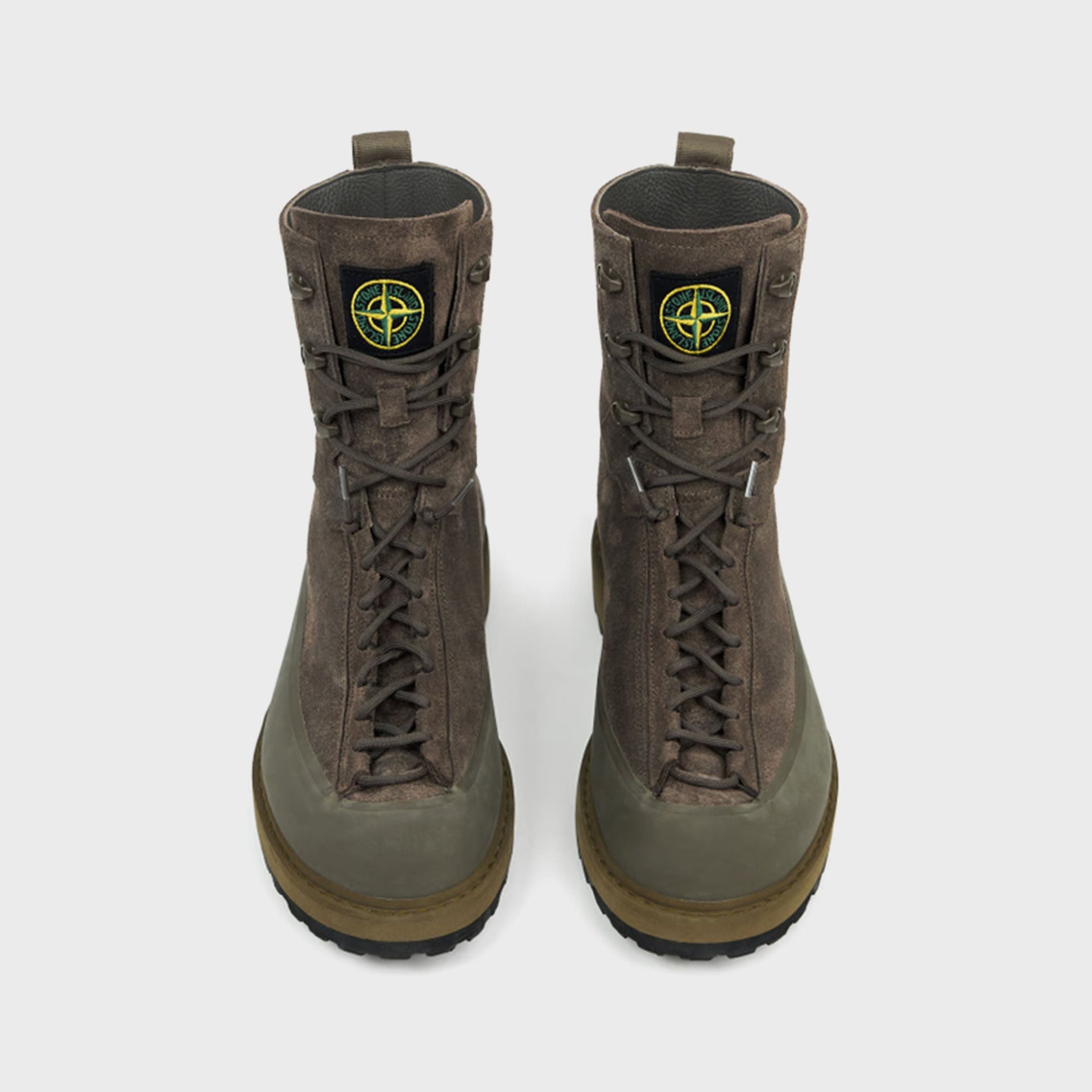 Stone Island Suede Shoes - Military Green