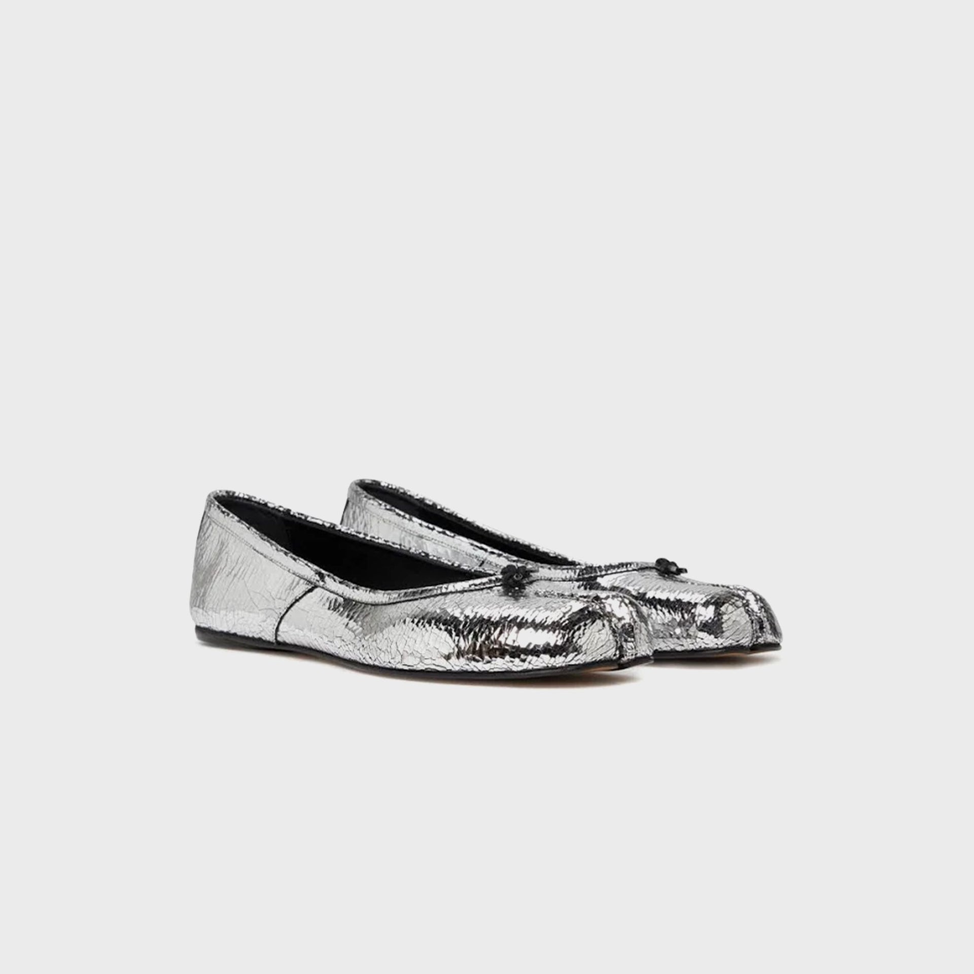 Maison Margiela Tabi Ballerina - Broken Mirror / Elastic Silver / Black