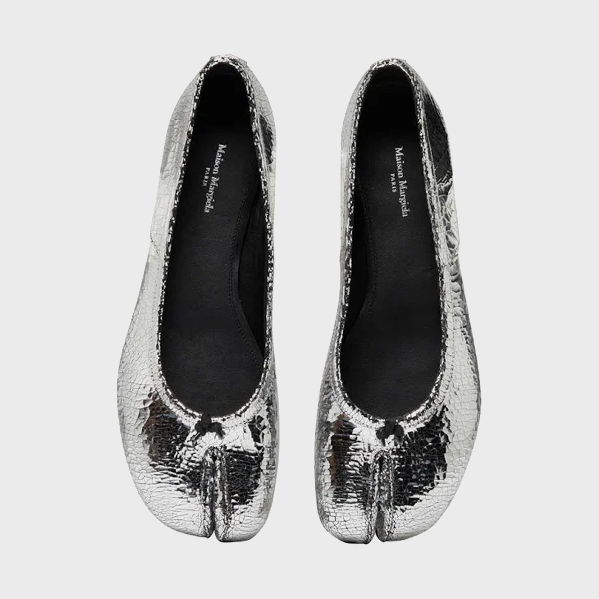 Maison Margiela tabi タビ バレリーナ Black Nappa Leather Tabi Ballerina Flats | Maison Margiela