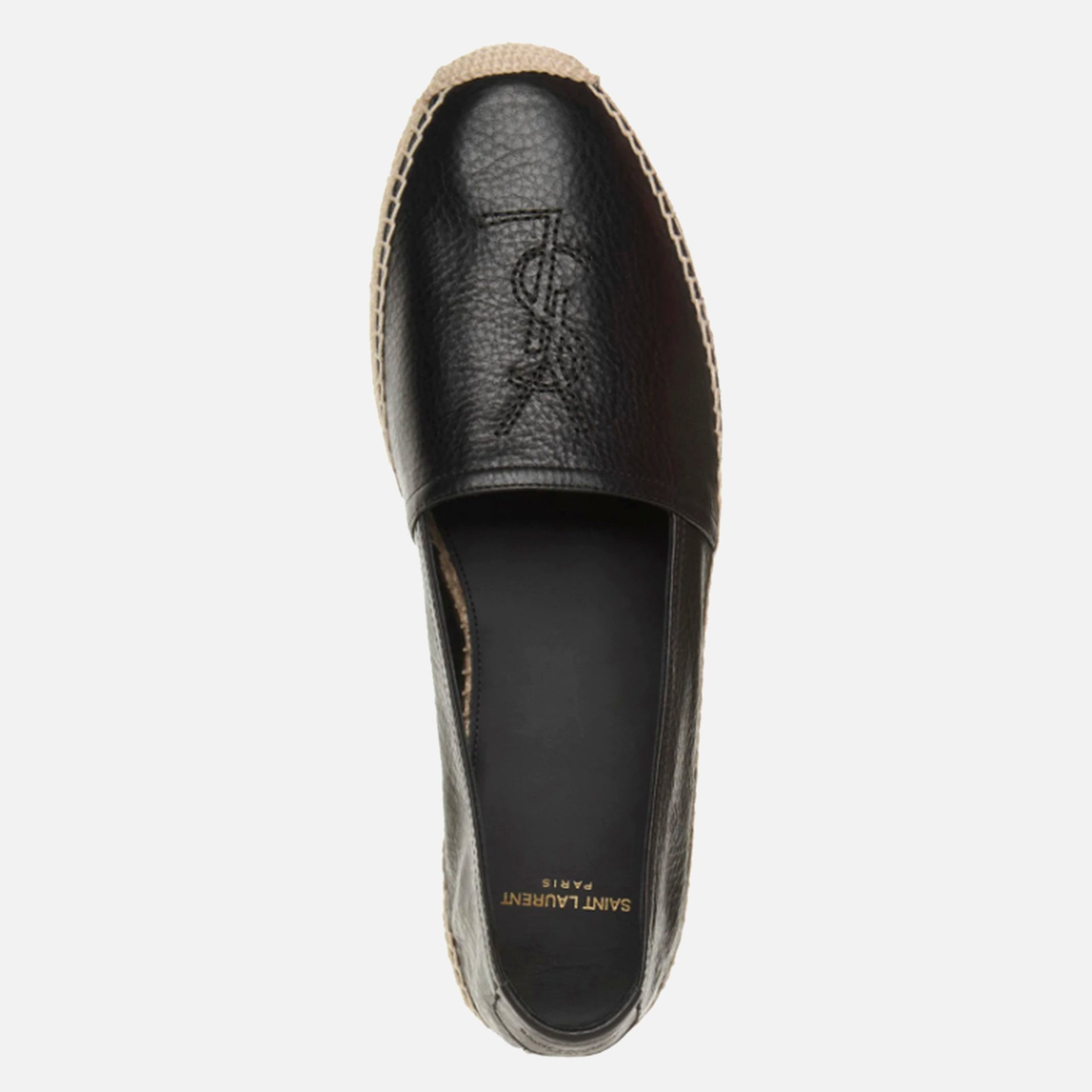 Saint Laurent Espadrille 20 YSL Embroidered - Nero