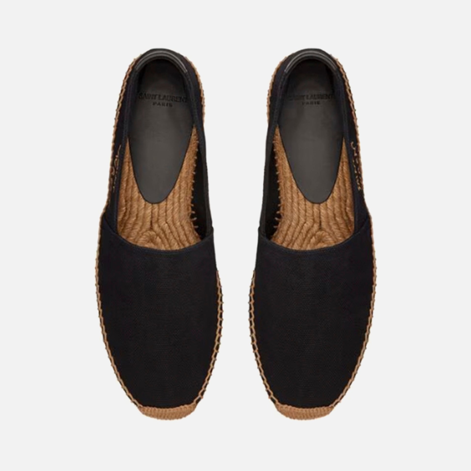 Saint Laurent Espadrille Embroidered - Nero / Nero