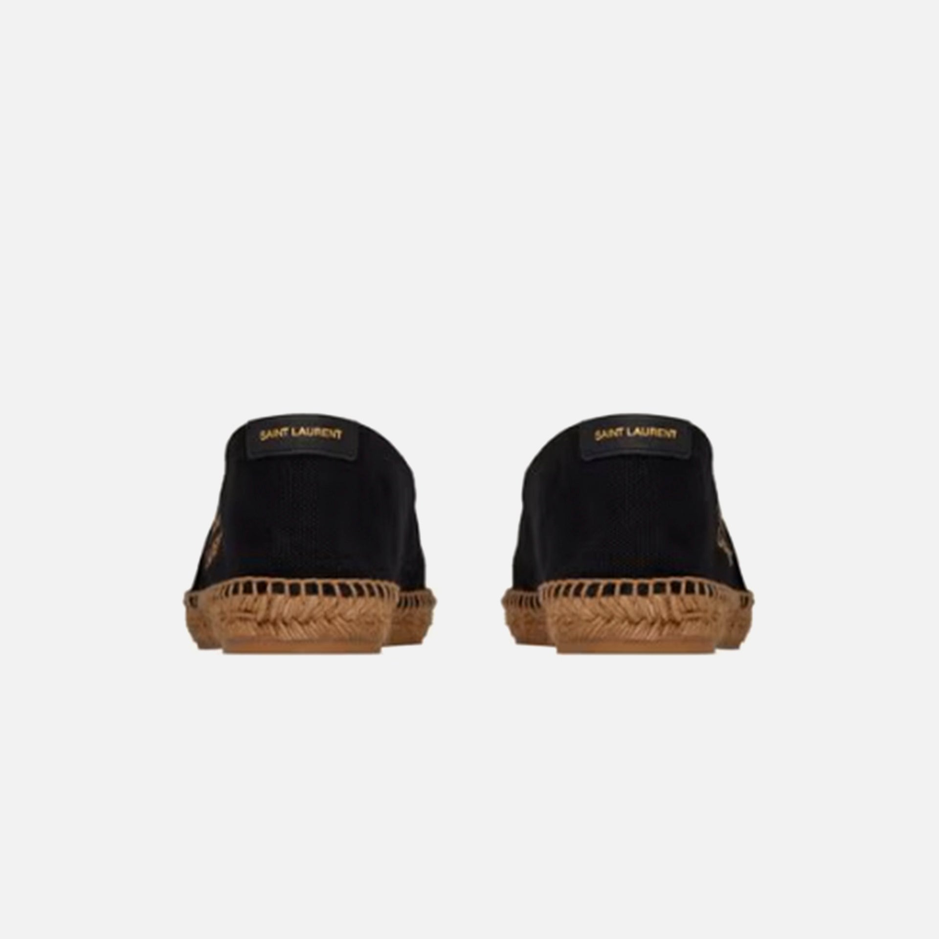 Saint Laurent Espadrille Embroidered - Nero / Nero