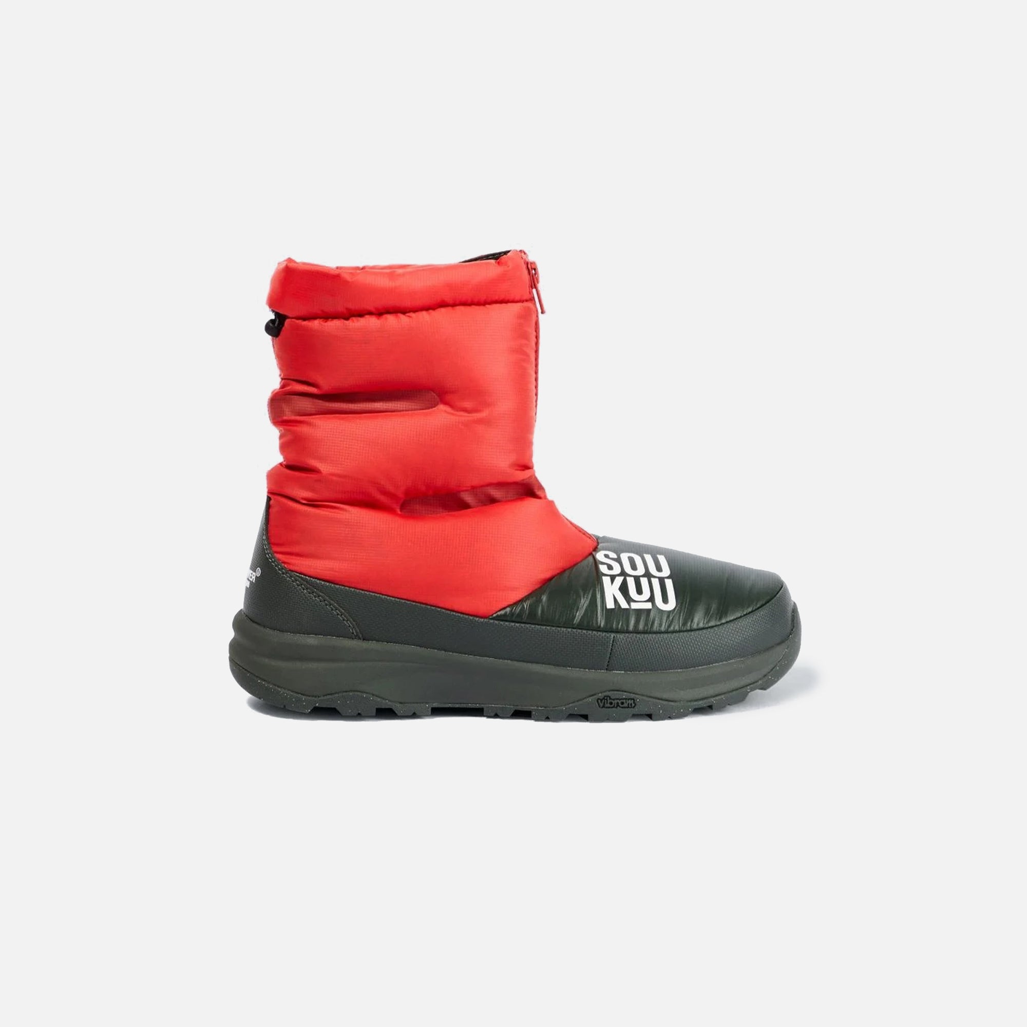 The North Face x Project U Down Bootie - High Risk Red / Dark Cedar