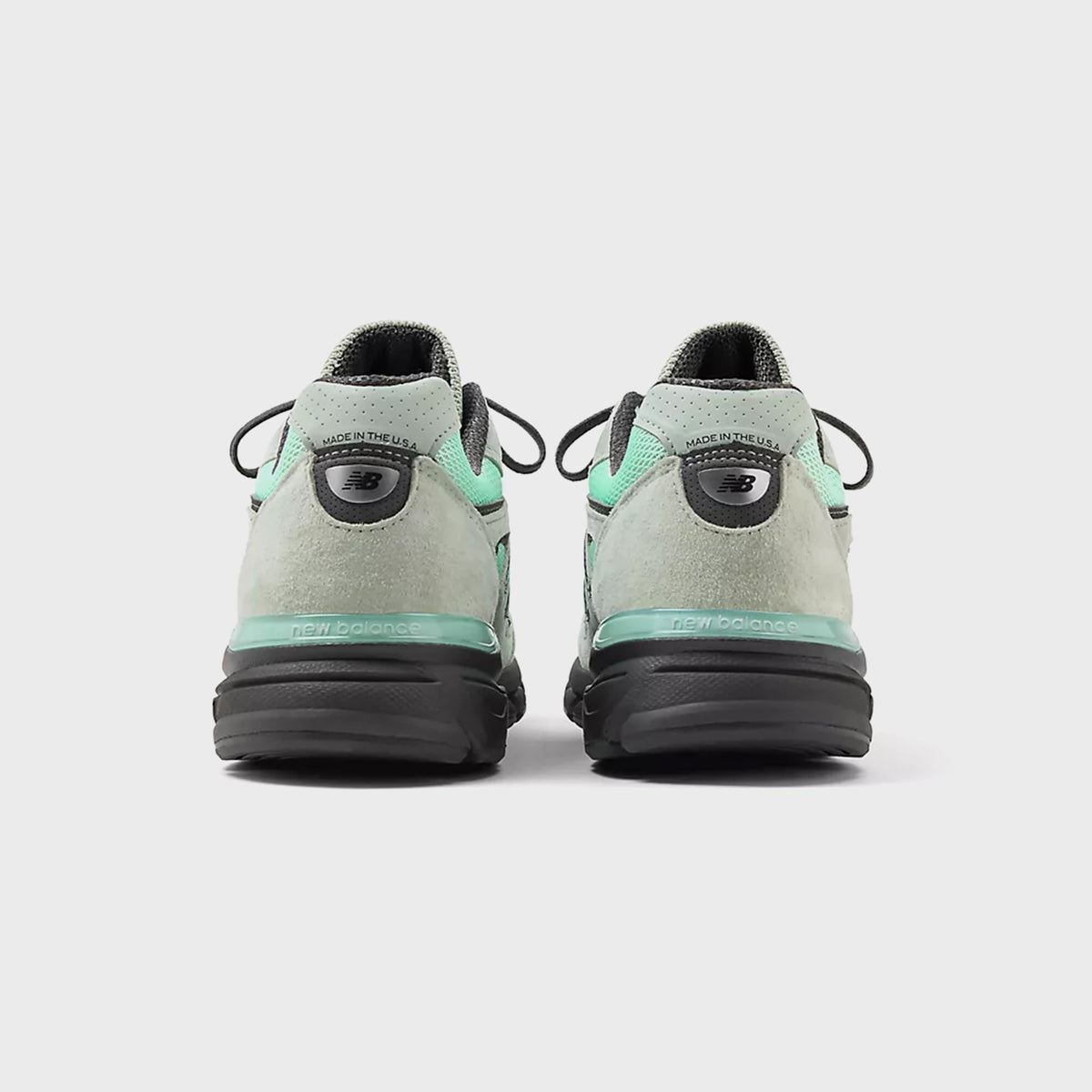New Balance Made in USA 990v4 - Silver Moss / Bright Mint