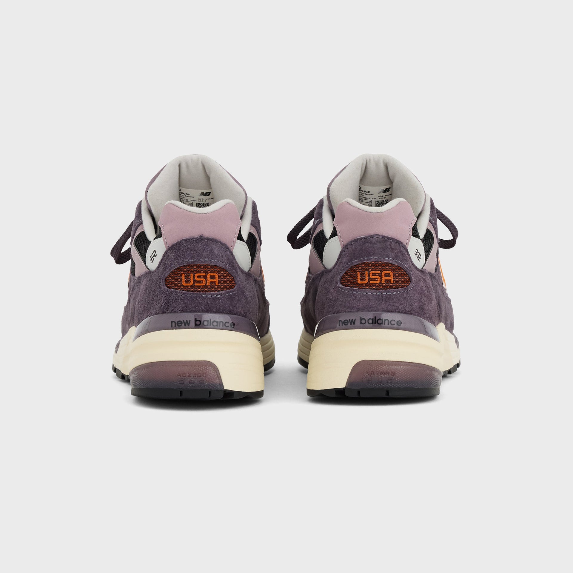 New Balance Made in USA 992 - Dark Ice Wine / Black / Sizzle