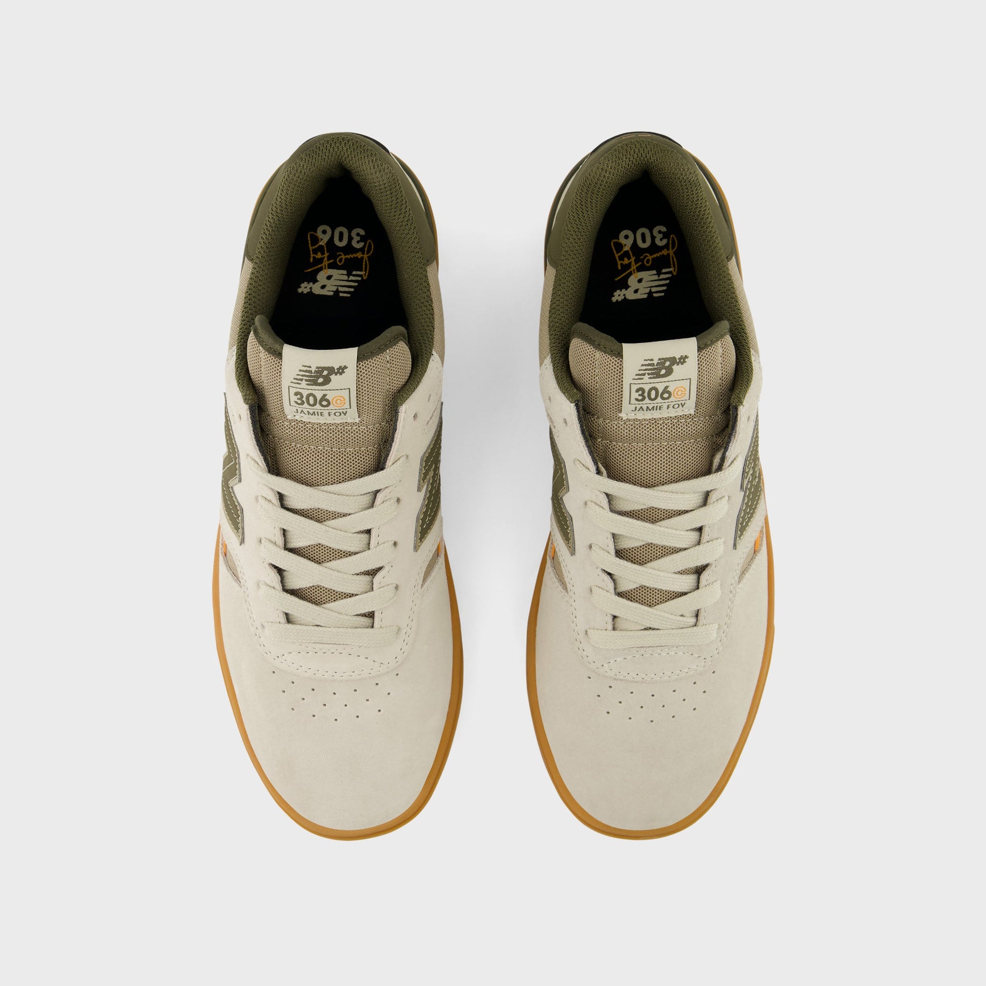 New Balance NB Numeric Jamie Foy 306 Cup - Timberwolf / Dark Moss