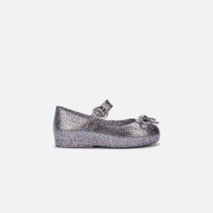 Melissa Mini Sweet Love Flat BB - Silver Glitter