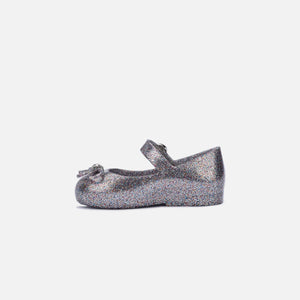 Melissa Mini Sweet Love Flat BB - Silver Glitter