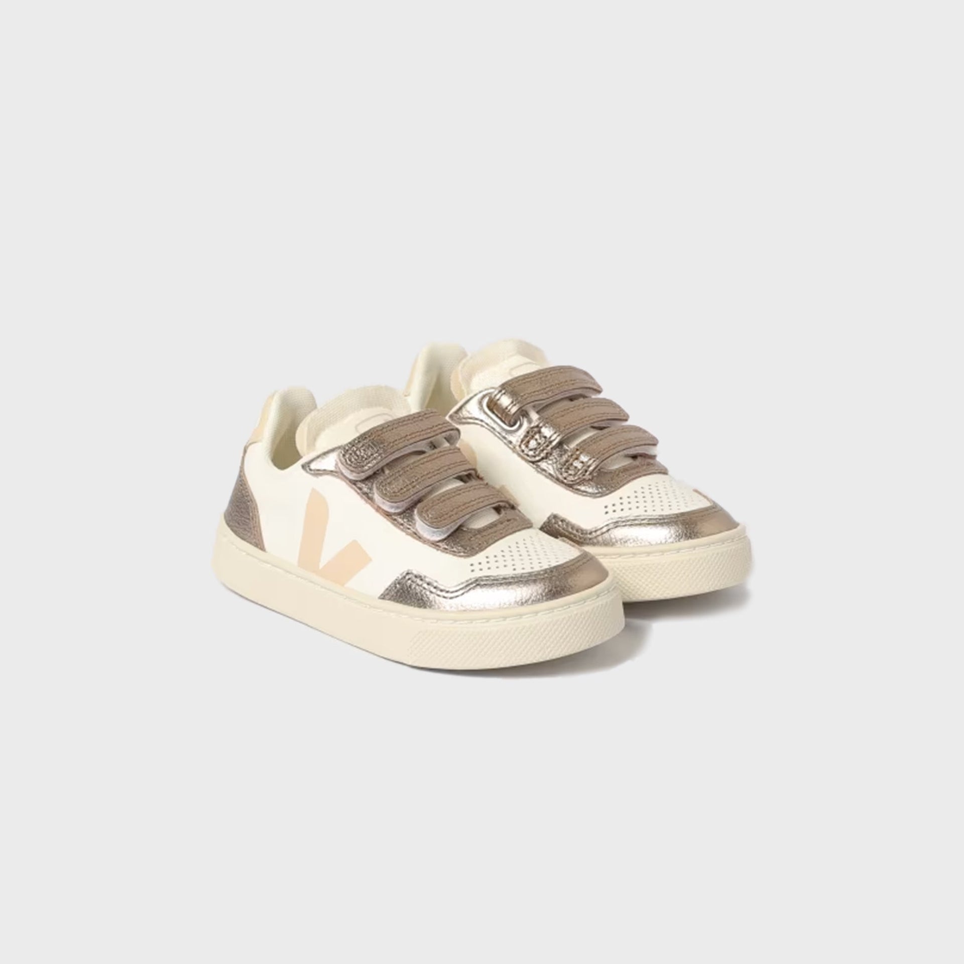 Veja Kids V-90 - White / Sable / Bronze