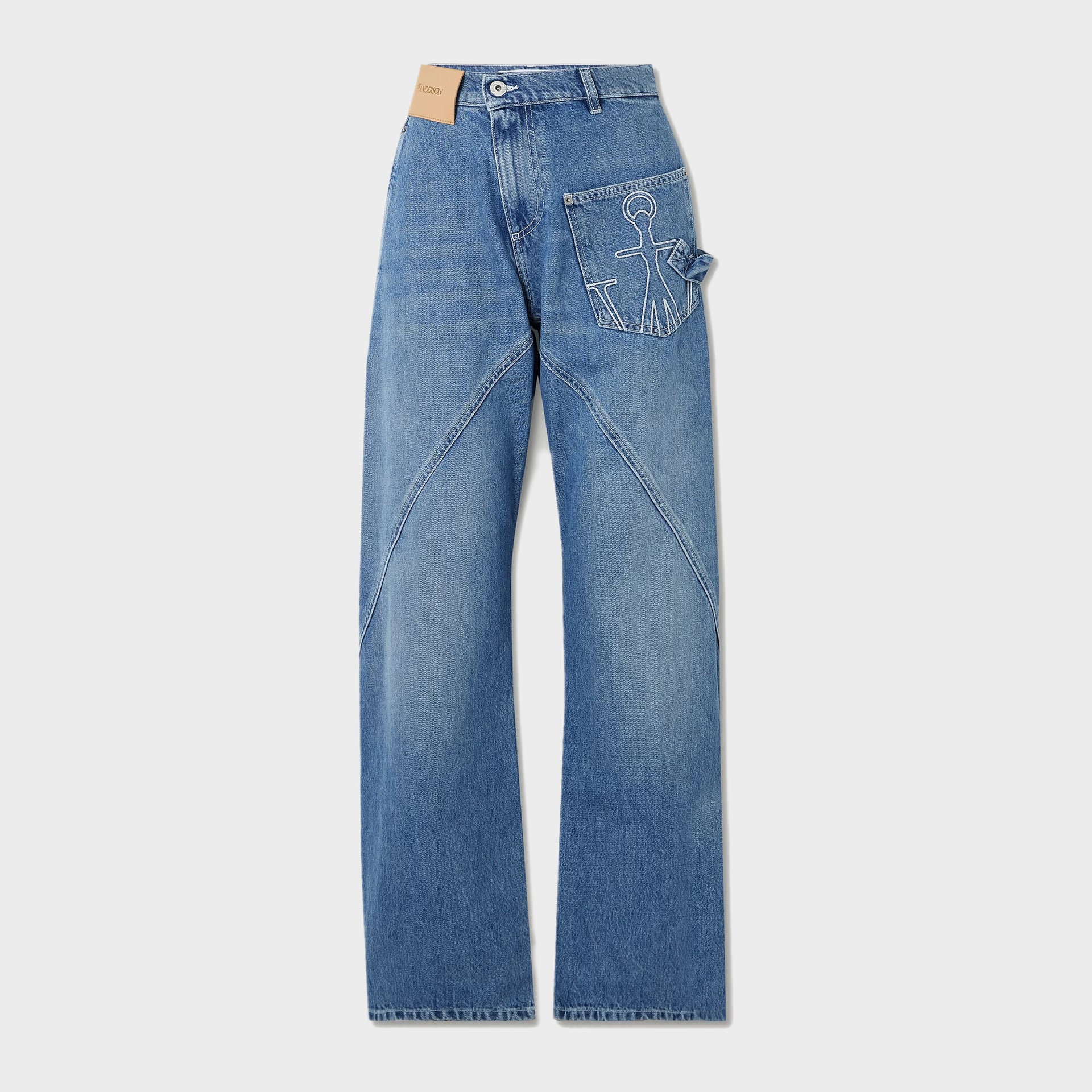 JW Anderson Twisted Workear Jeans - Light Blue