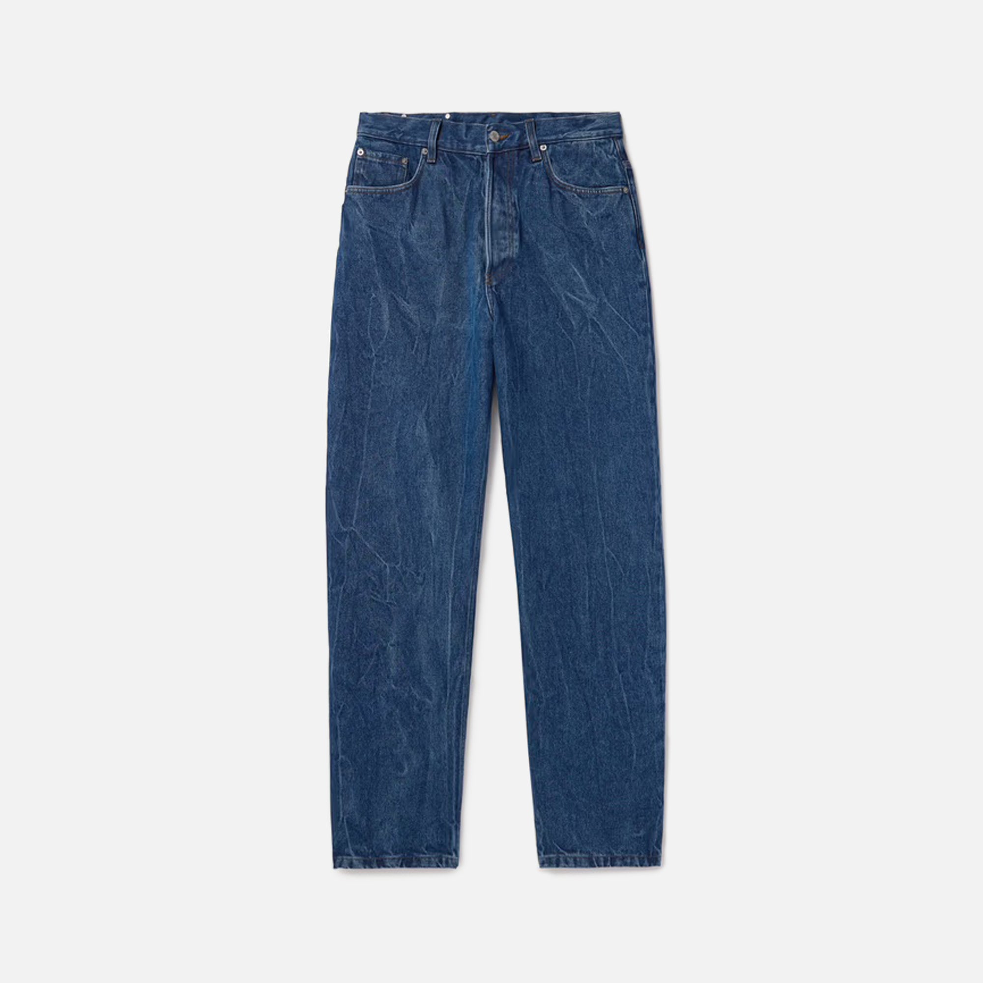 Dries Van Noten Pine Marble Wash Denim - Blue