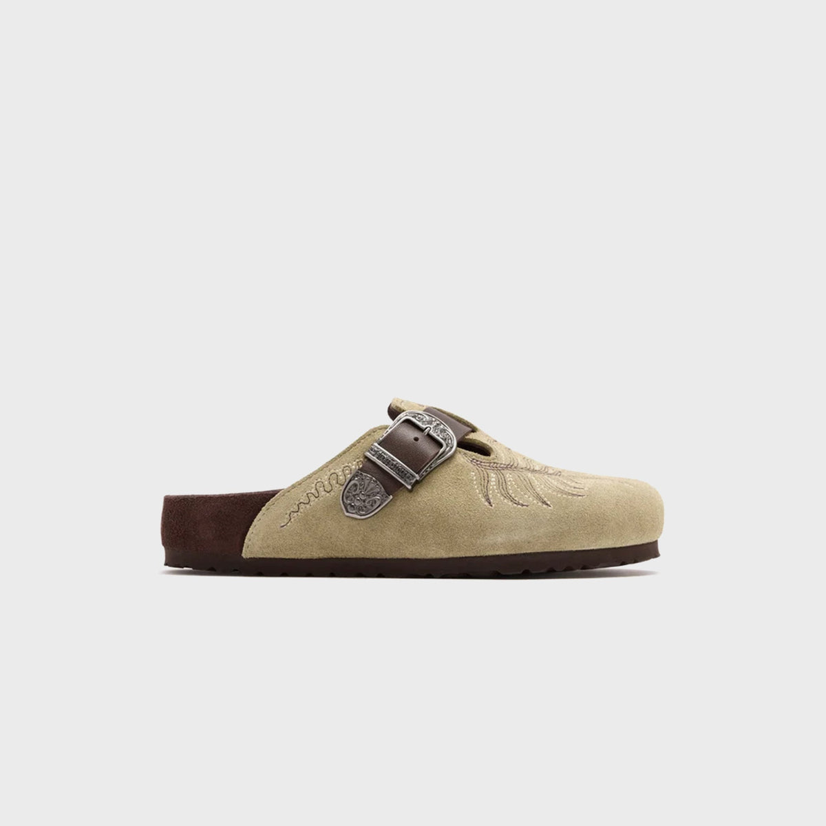 Birkenstock x ETRO Boston Embroidered - Taupe