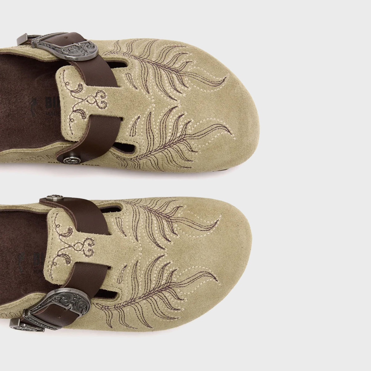 Birkenstock x ETRO Boston Embroidered - Taupe