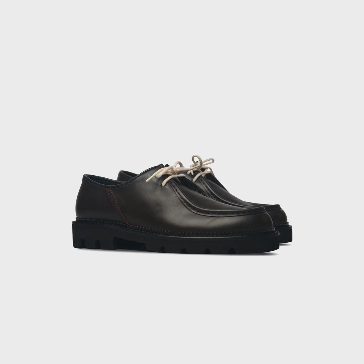 Collegium Pillar Moc-Toe Derby - Marrone