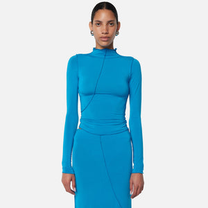 The Line by K Zane Top - Electric Turquoise