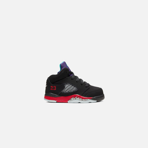 Nike Toddler Air Jordan 5 Retro Top 3 - Black / Emerald / Fire / Grape