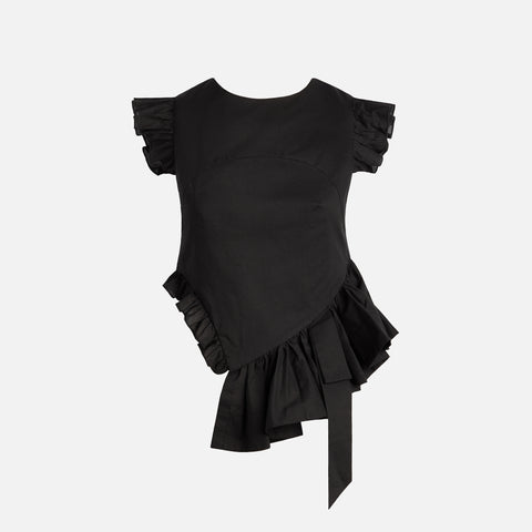 Sandy Liang Babylon Top - Black