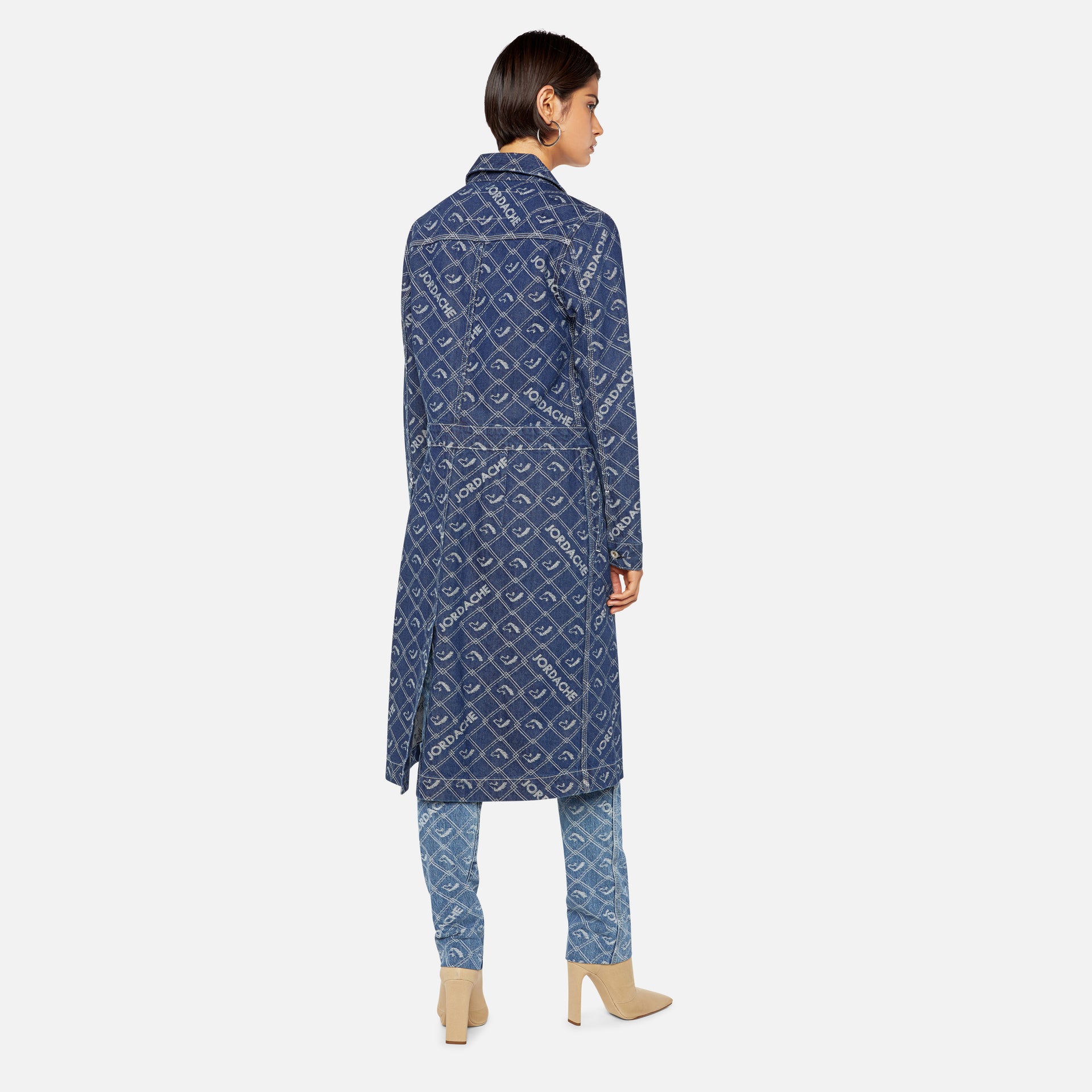 Jordache Duster Jacket - Medium Stone