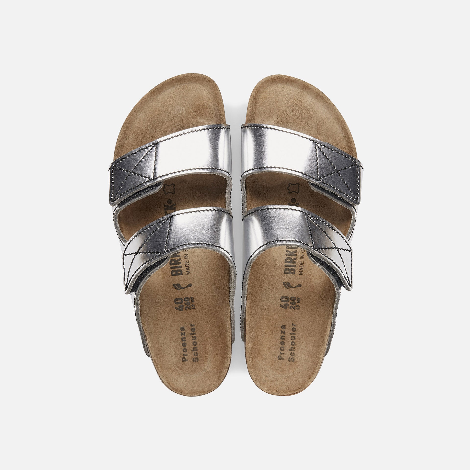 Birkenstock x Proenza Schouler Arizona NL - Silver / Brown