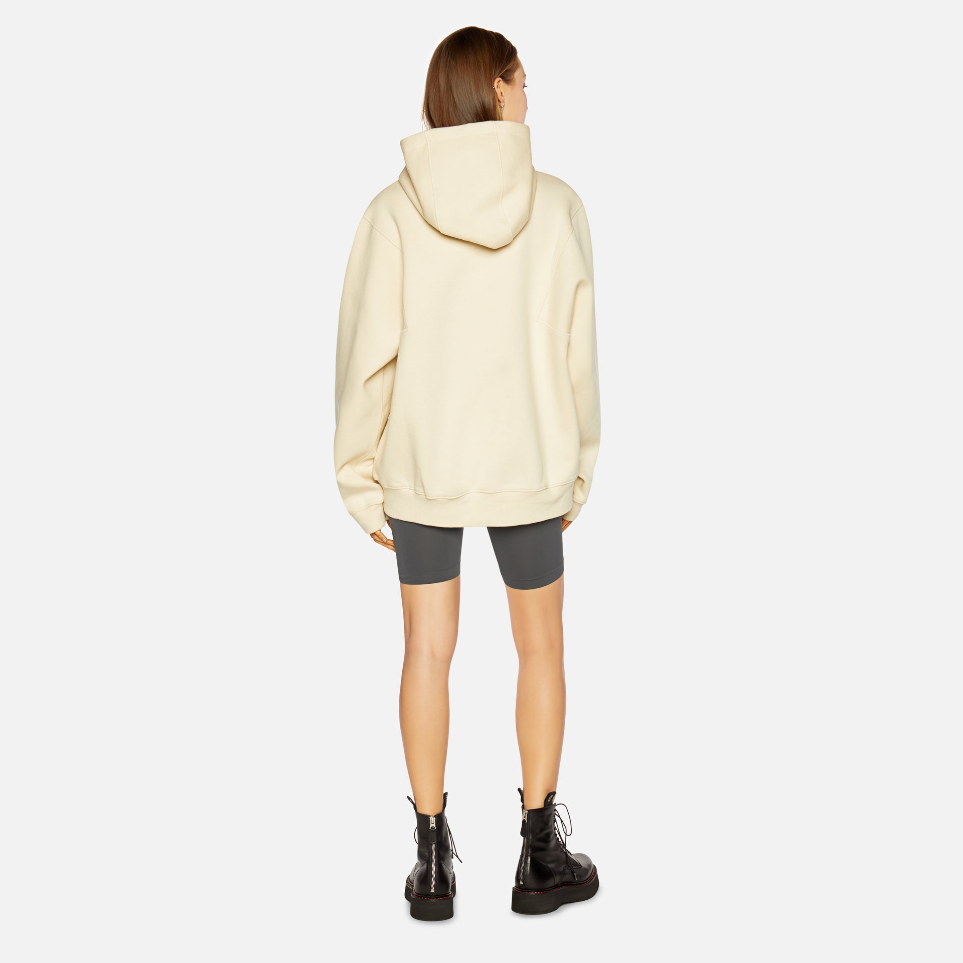Ader Error Regular Fit Fleece Hoodie - Tan
