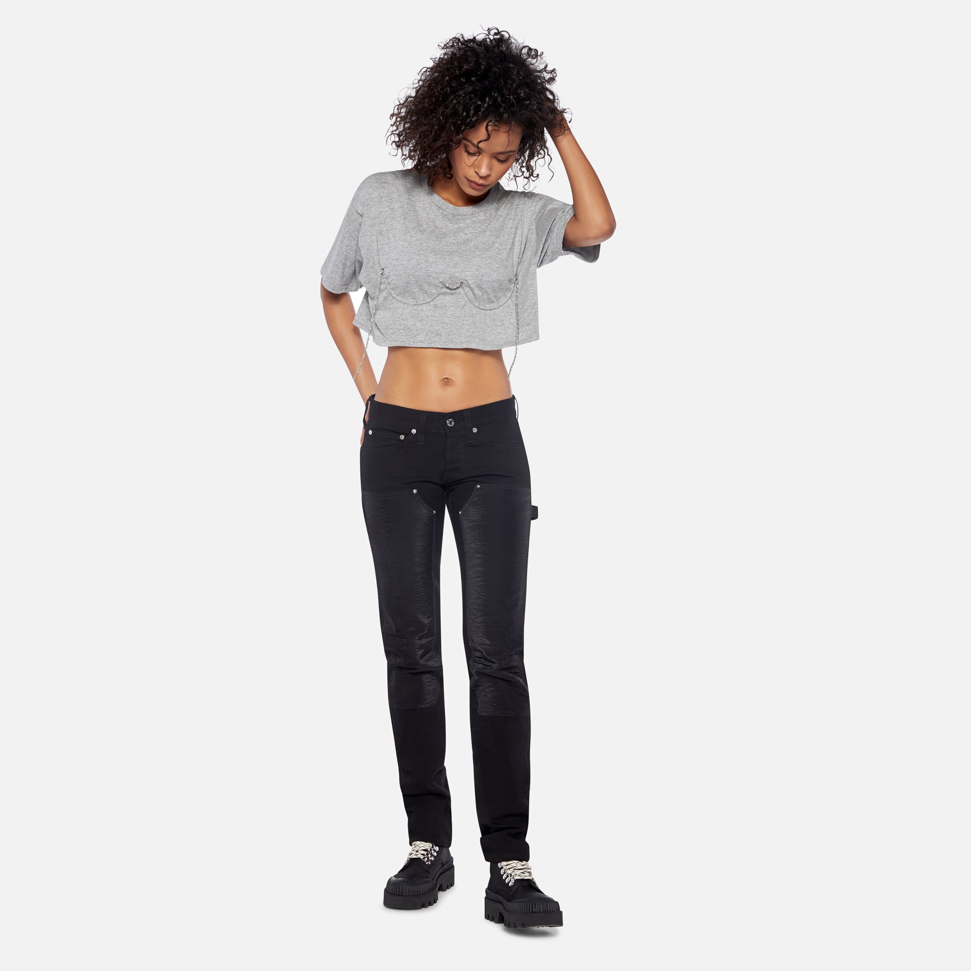 LEO Bra T-Shirt - Grey