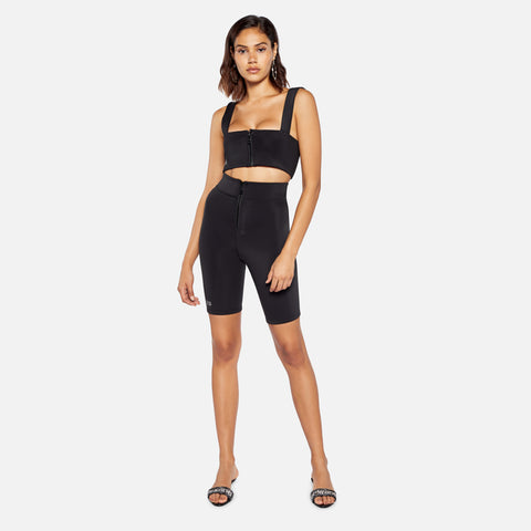 Ksubi x Kendall Jenner Racey Biker Short - Black Flash