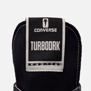 Converse x Rick Owens Turbodrk Chuck 70 High - Black / Egret / White