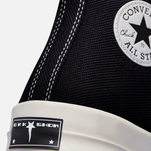 Converse x Rick Owens Turbodrk Chuck 70 High - Black / Egret / White