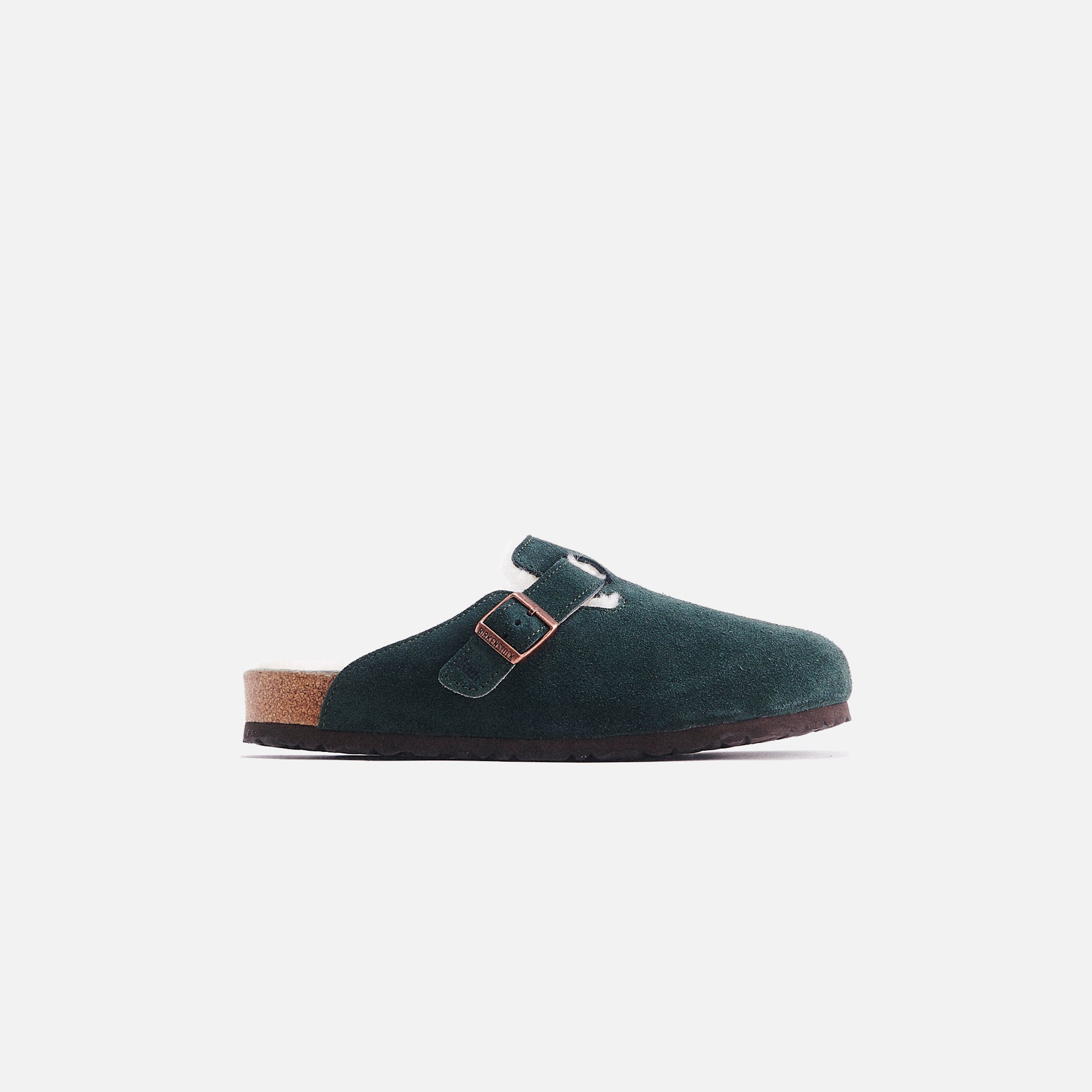 Kith for Birkenstock Boston Shearling - Scarab Green