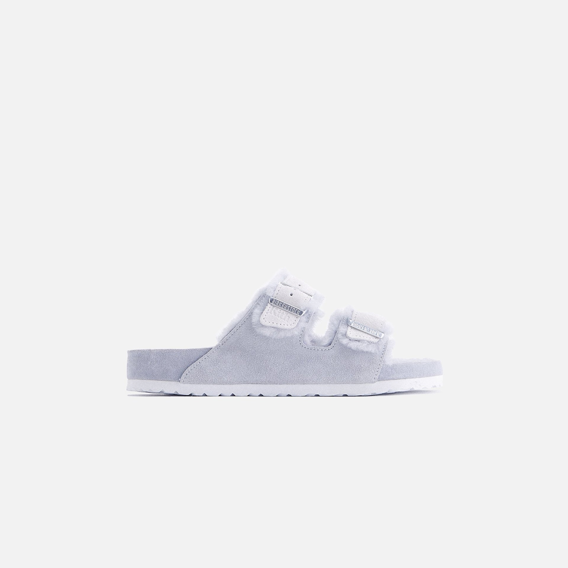 Kith Women for Birkenstock Arizona Shearling - Pearl Blue / Marshmallow