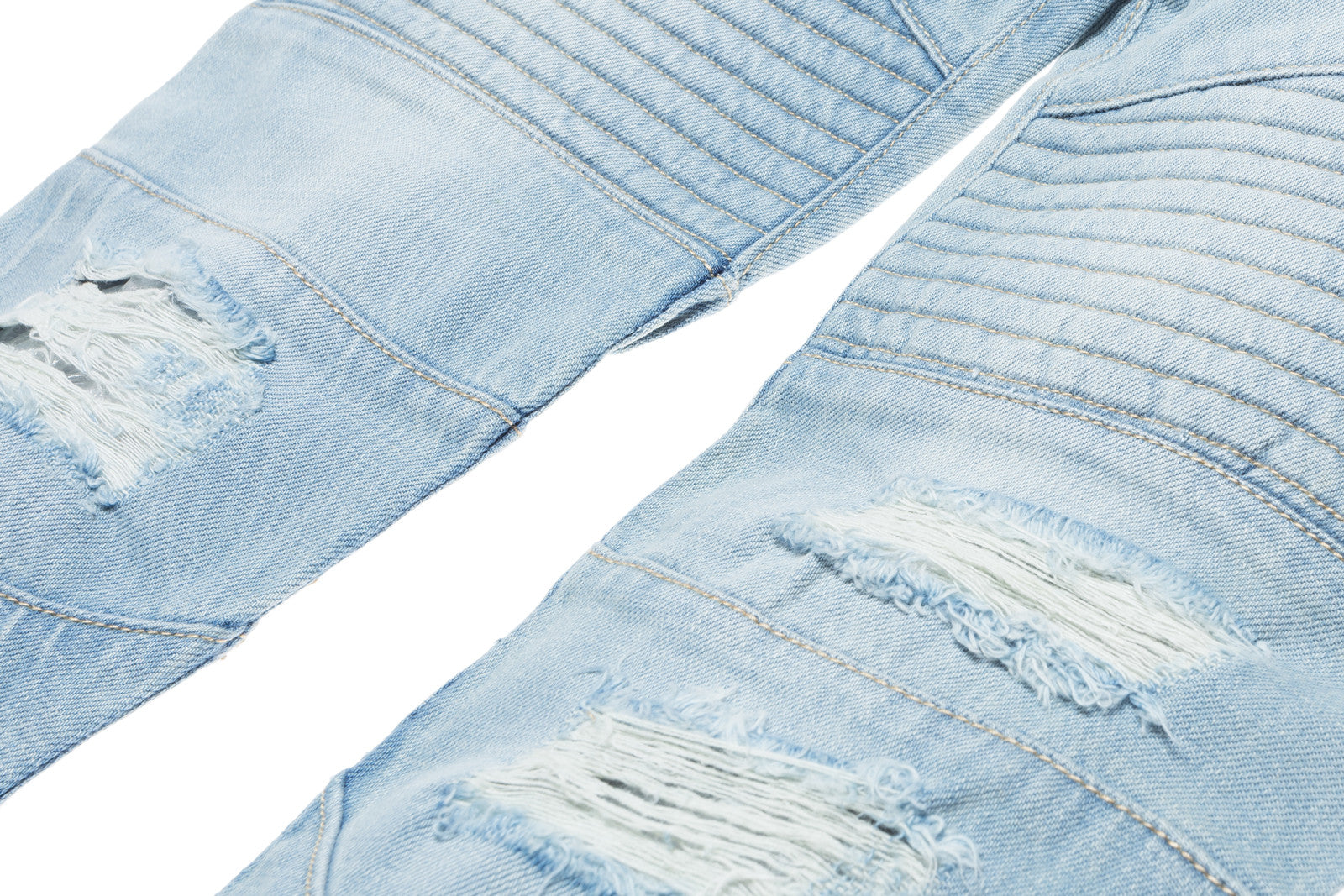 Stampd Distressed Moto Denim - Indigo
