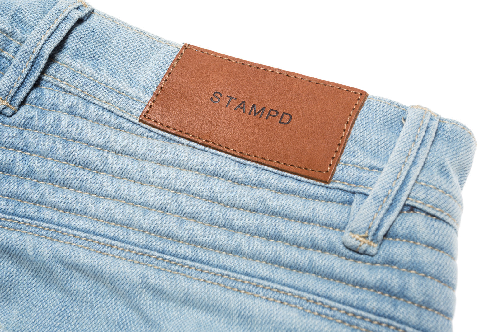Stampd Distressed Moto Denim - Indigo