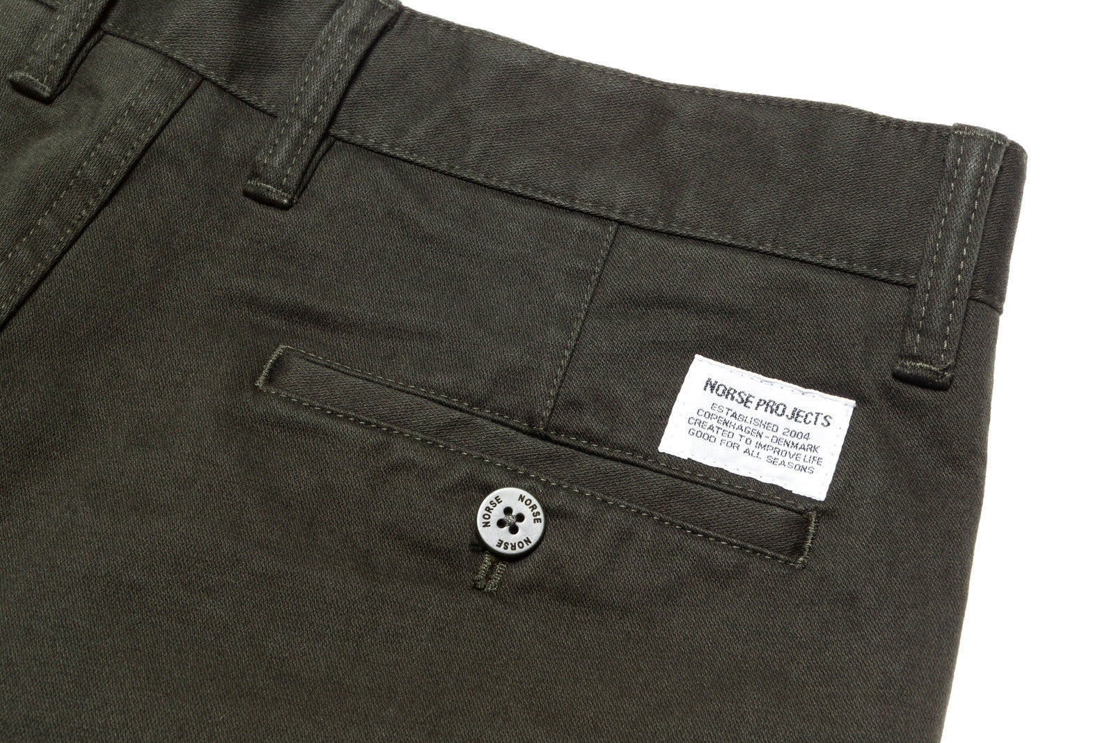 Norse Projects Aros Heavy Chino - Rosin Green