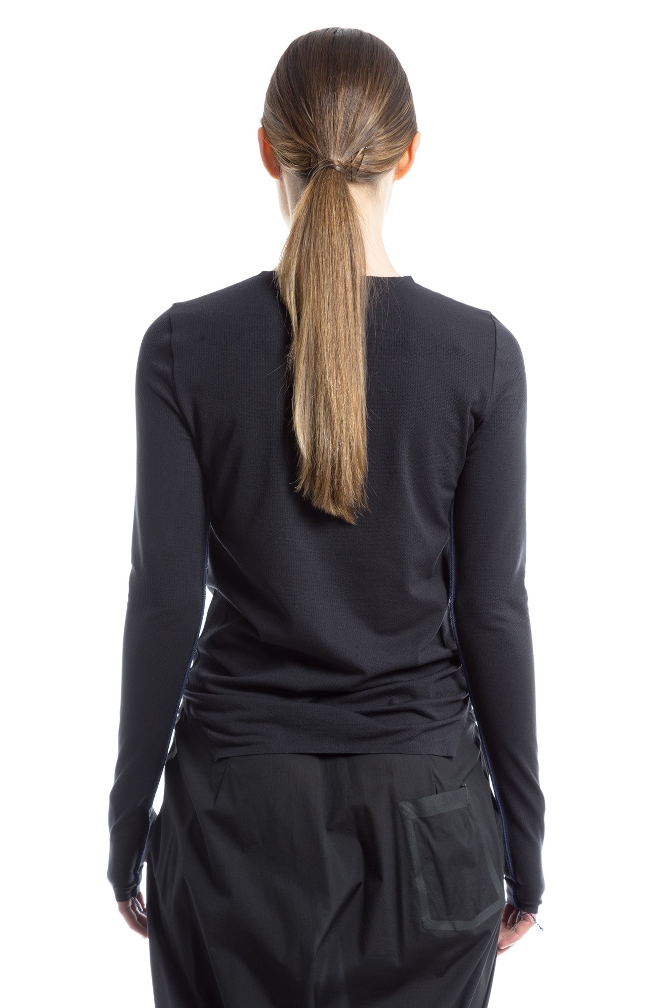 Y-3 SPORT WMNS Fine Knit L/S Top - Black
