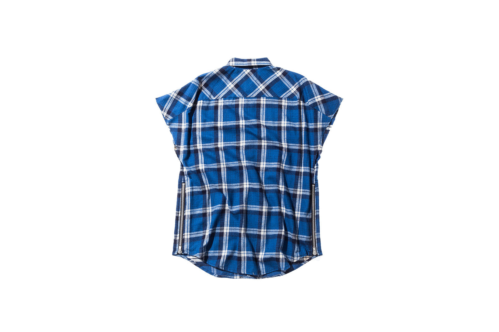 Fear of God Sleeveless Flannel Shirt - Blue