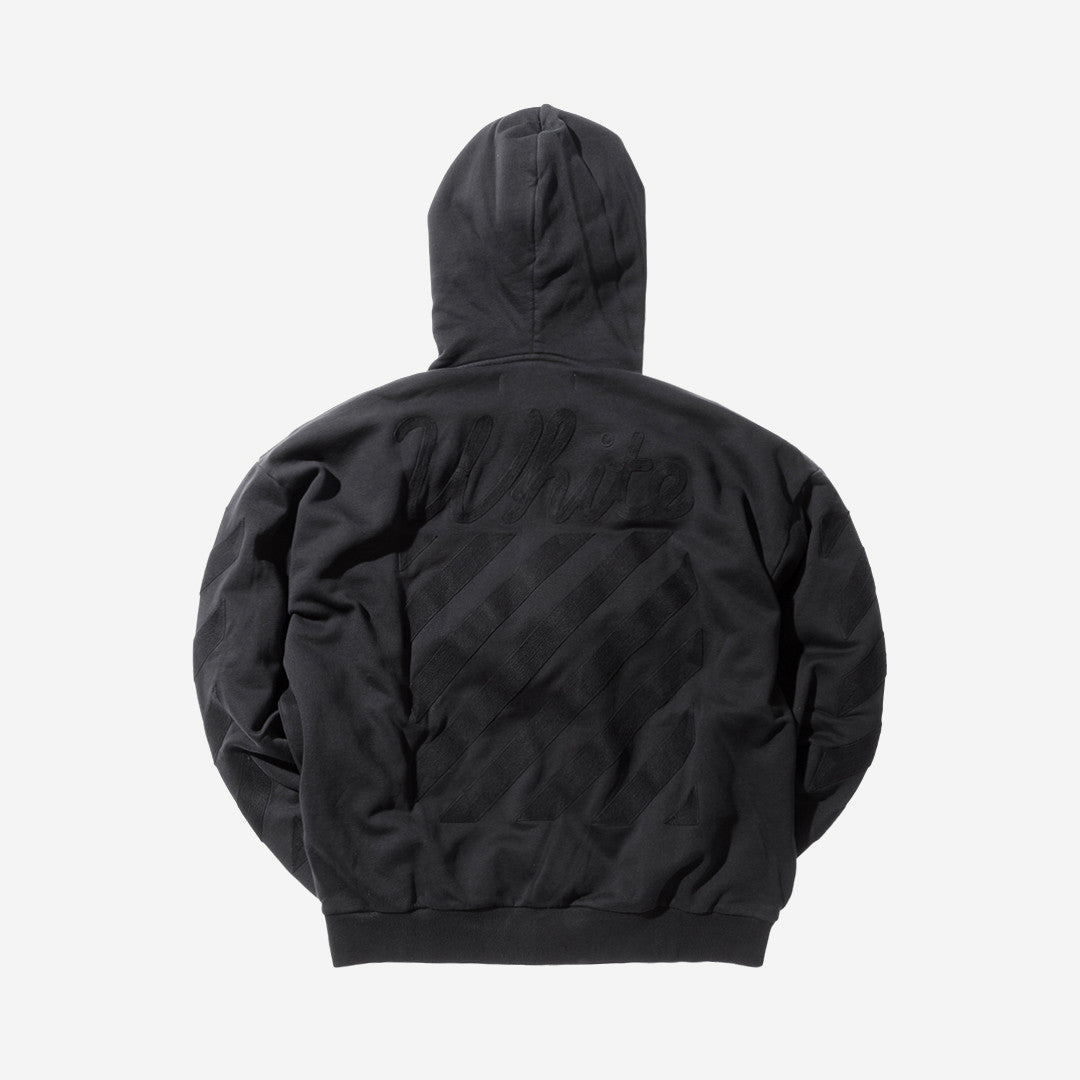 Off-White Tonal Cornelly Hoody - Black / Black