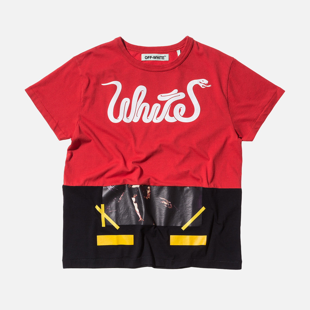 Off-White Patchwork Tee - Red / Black