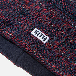 Kith x New Era Multi-Knit Beanie - Abyss / Red