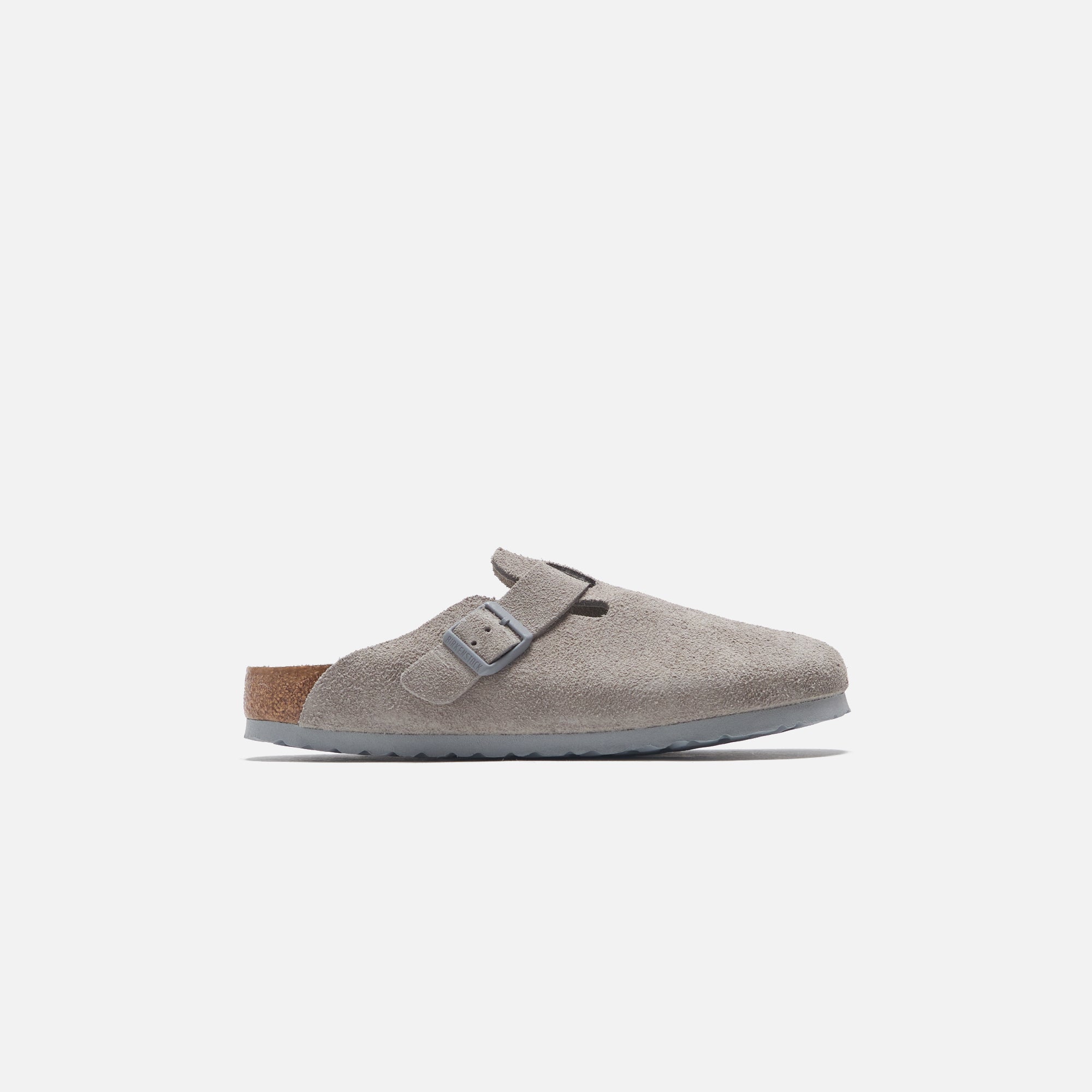 Birkenstock Boston SFB Stone Coin Suede - Grey – Kith