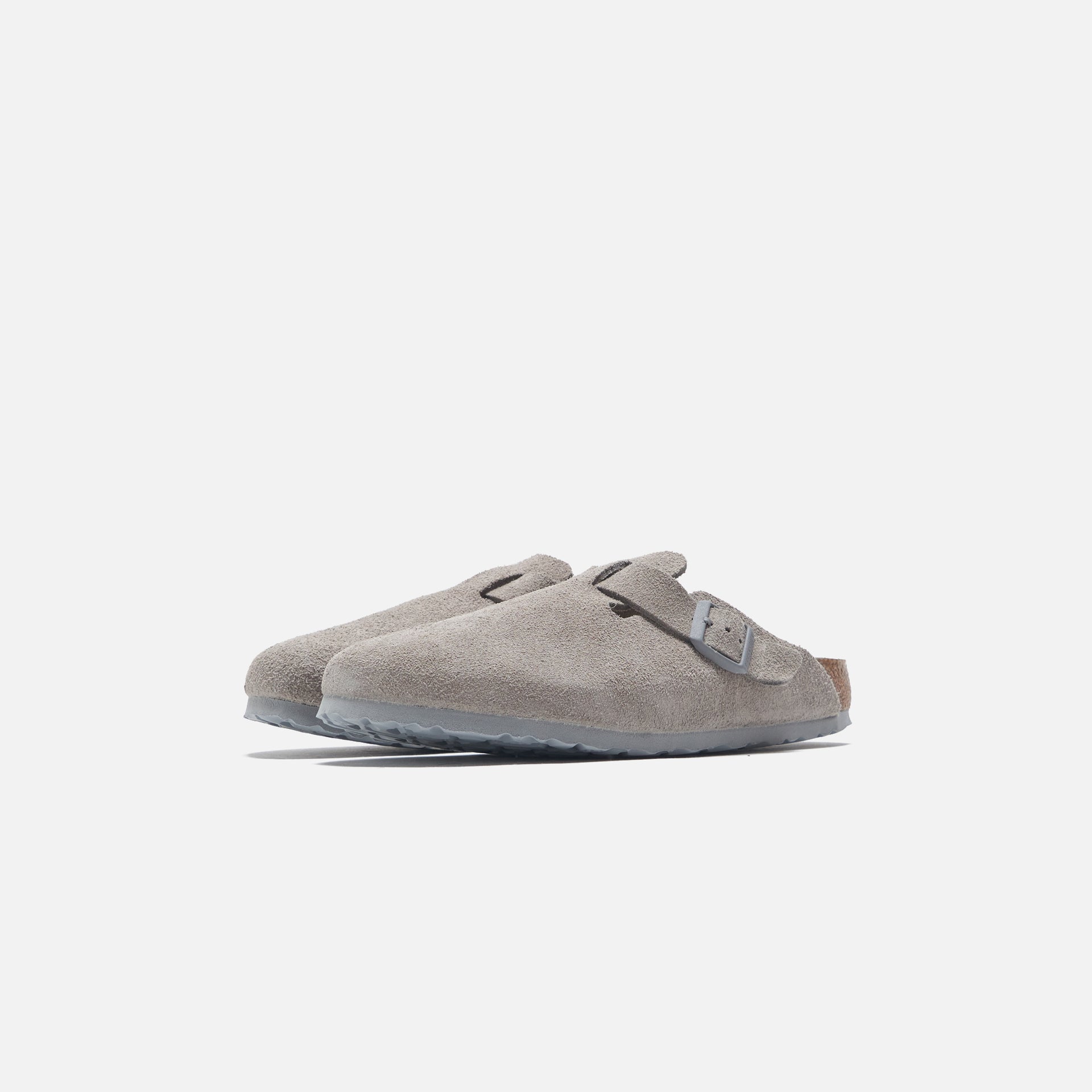 Birkenstock Boston SFB Stone Coin Suede - Grey