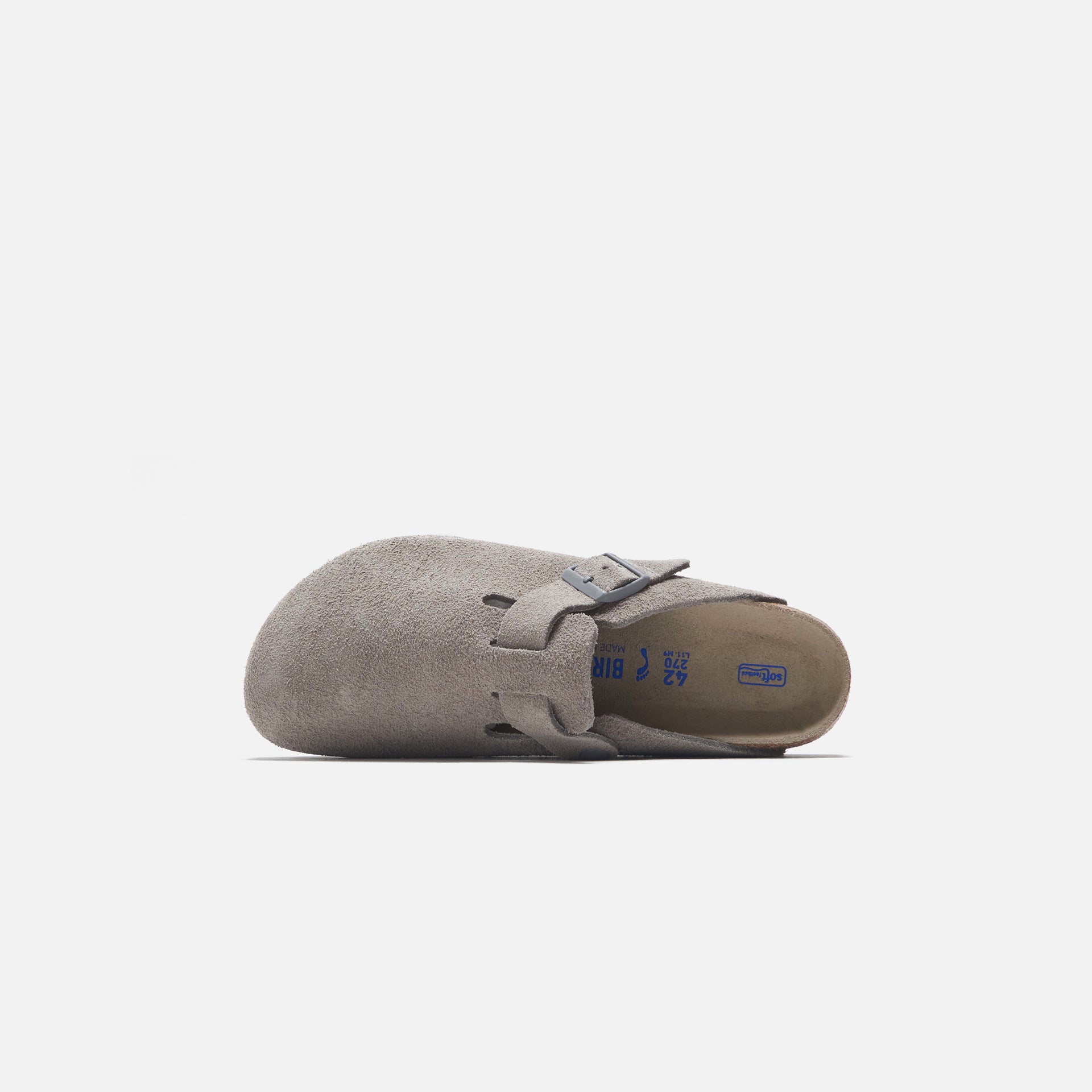 Birkenstock Boston SFB Stone Coin Suede - Grey