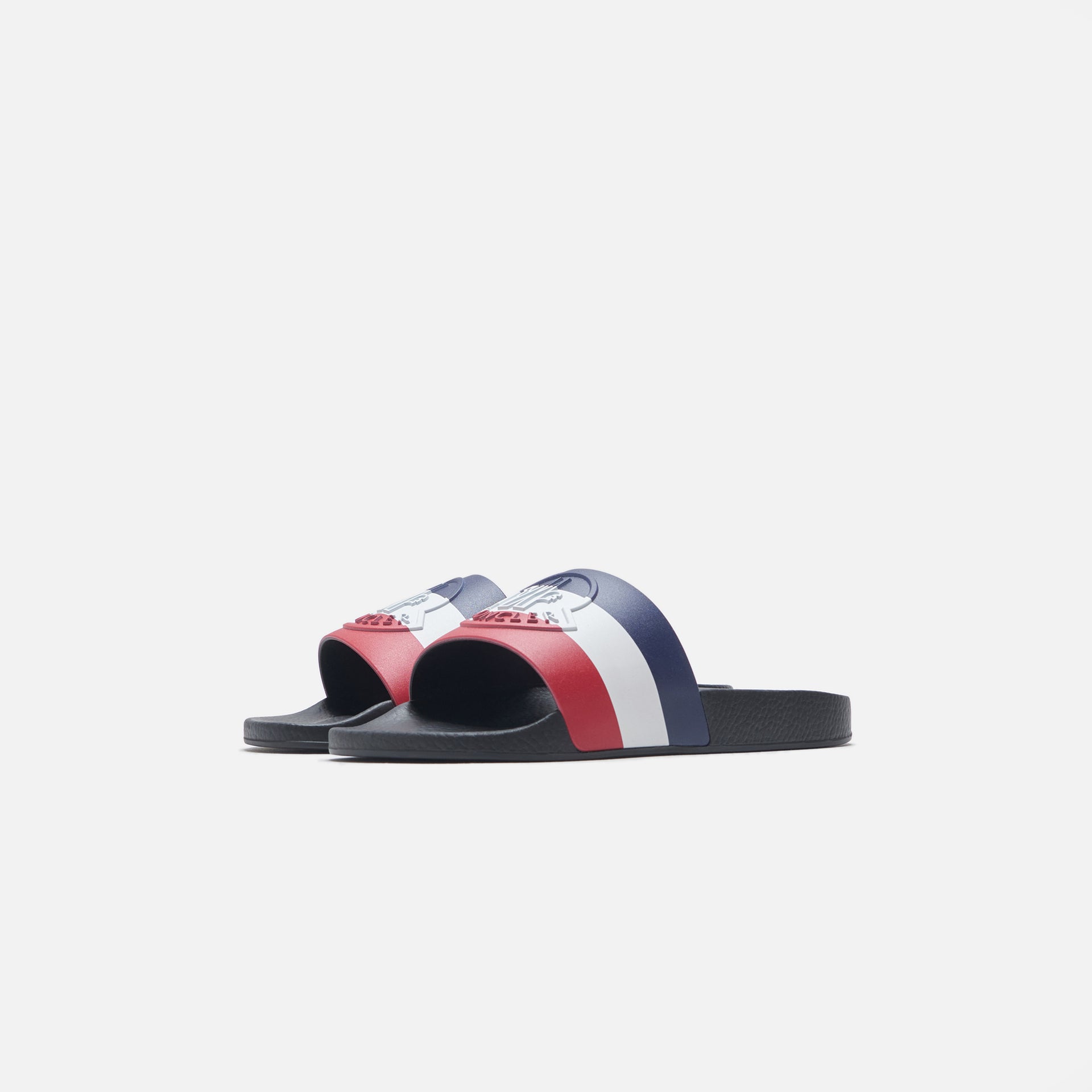Moncler Basile Logo Slides - Black