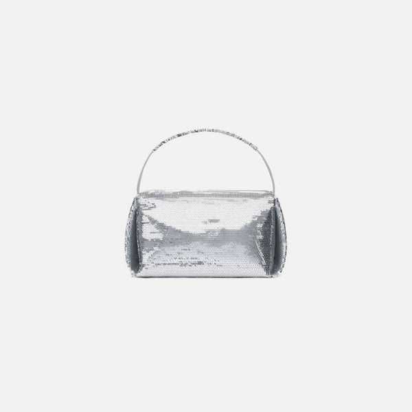Alexander wang ハンドバッグ シルバー Alexander Wang Heiress Flex Shoulder Bag | Silver | FARFETCH ID