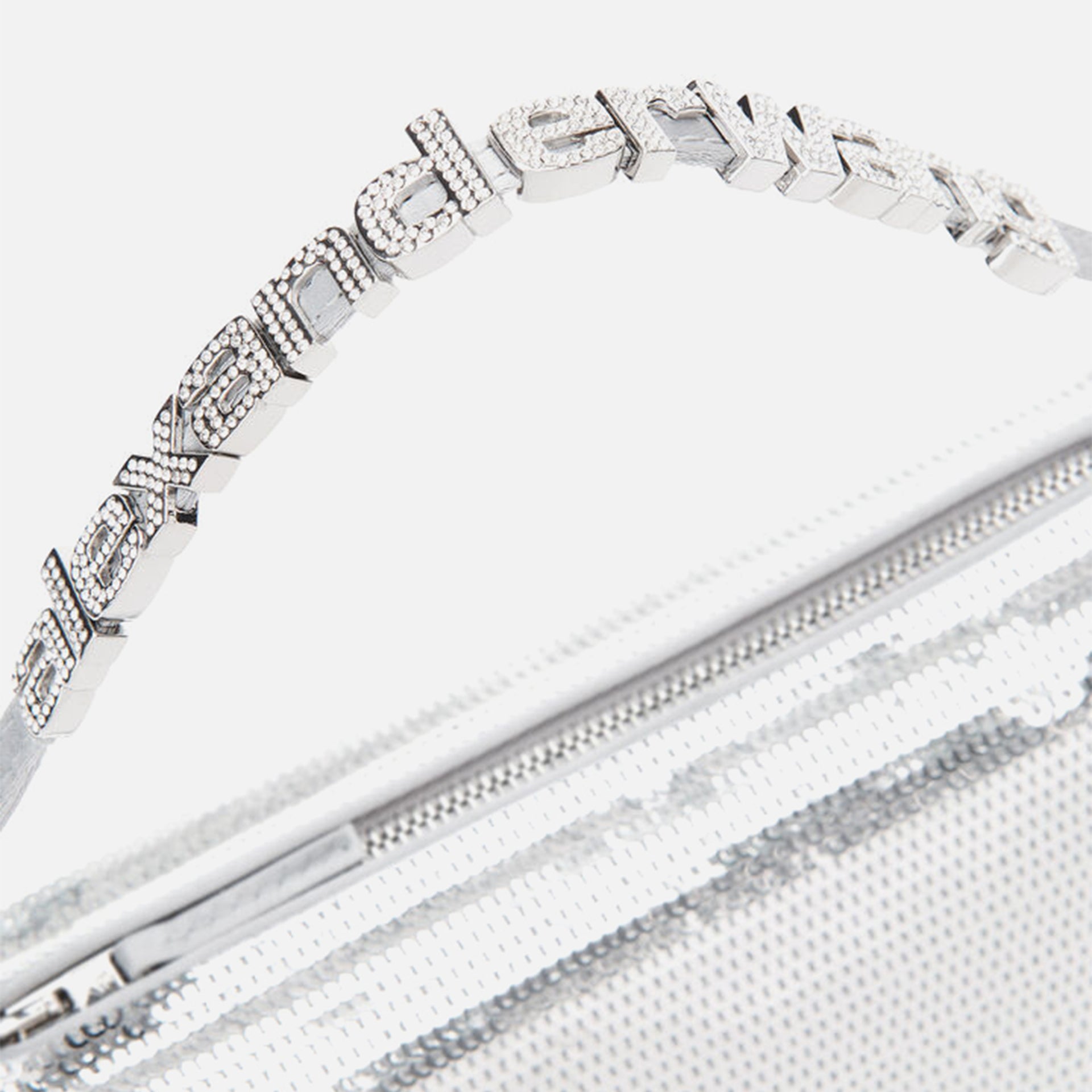 Alexander Wang Marquess Micro with Crystal Charms - Silver