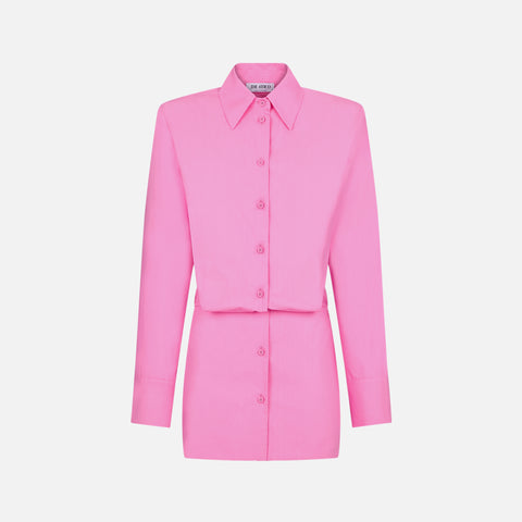 The Attico Margot Mini Dress - Neon Pink